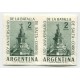 ARGENTINA 1963 GJ 1247P VARIEDAD PAREJA SIN DENTAR MINT !!! MUY RARA U$ 70 !!!